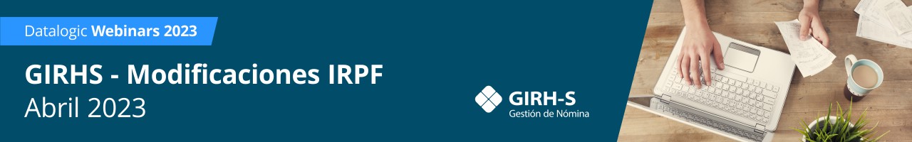Banner web Webinar Modificaciones al IRPF GIRHS
